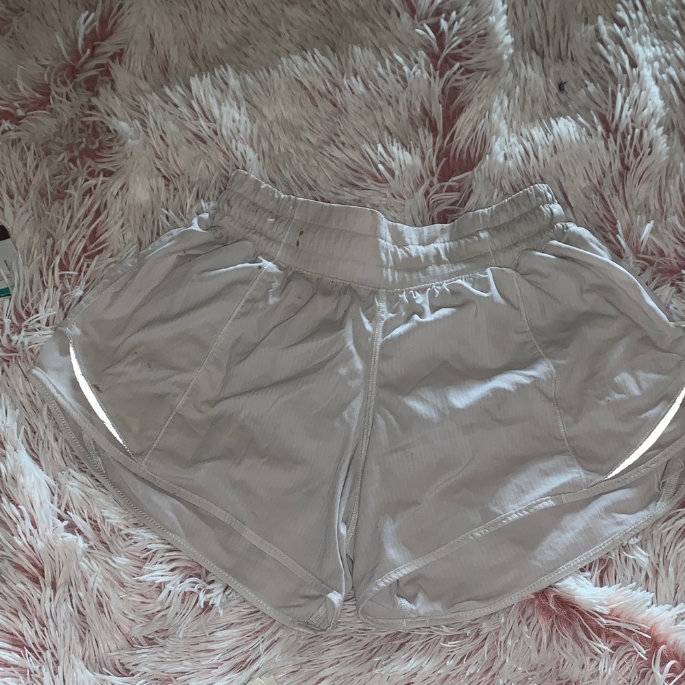 Lululemon Athletica Light Gray Athletic Shorts